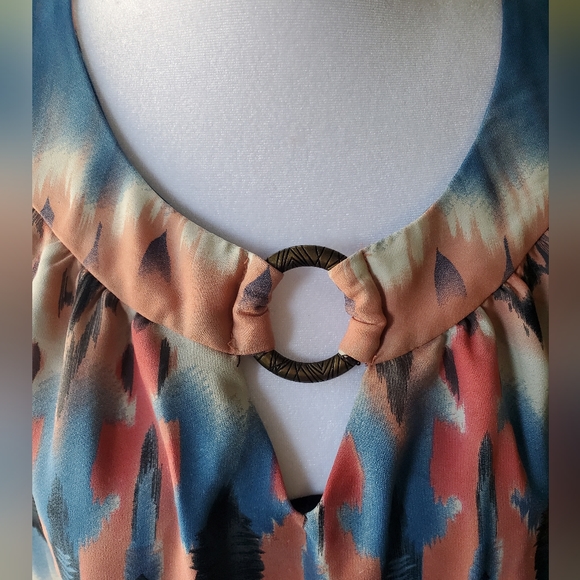 AB Studio Women's Aztec Tank Top (L) - Picture 3 of 5